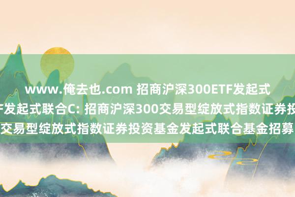 www.俺去也.com 招商沪深300ETF发起式联合A,招商沪深300ETF发起式联合C: 招商沪深300交易型绽放式指数证券投资基金发起式联合基金招募阐述书