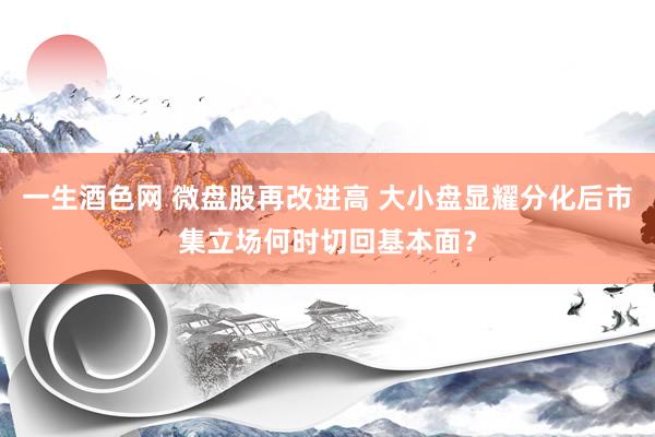 一生酒色网 微盘股再改进高 大小盘显耀分化后市集立场何时切回基本面？