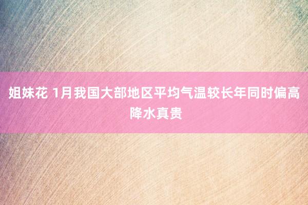 姐妹花 1月我国大部地区平均气温较长年同时偏高 降水真贵