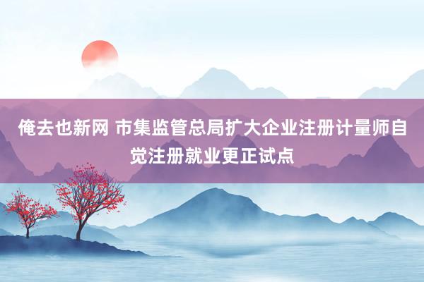 俺去也新网 市集监管总局扩大企业注册计量师自觉注册就业更正试点