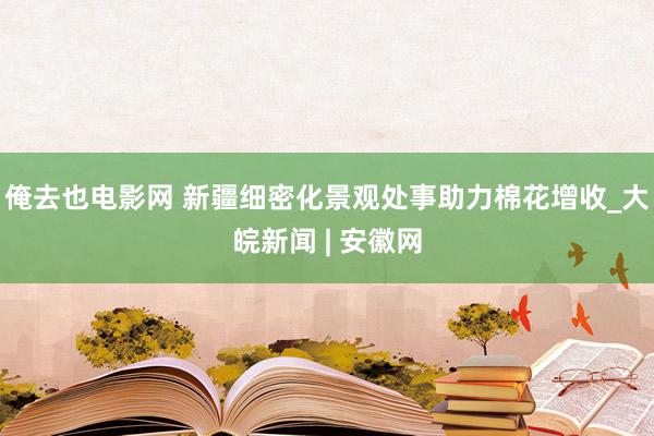 俺去也电影网 新疆细密化景观处事助力棉花增收_大皖新闻 | 安徽网