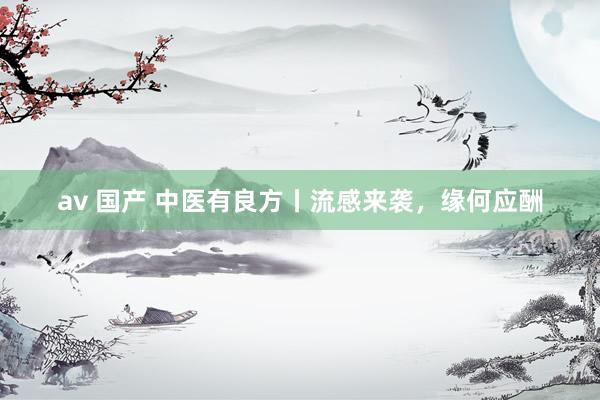av 国产 中医有良方丨流感来袭，缘何应酬