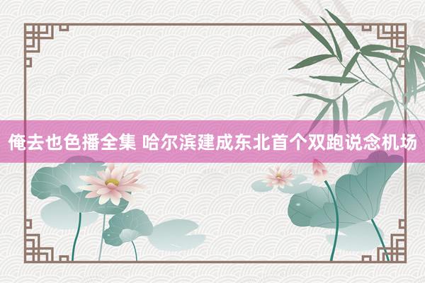 俺去也色播全集 哈尔滨建成东北首个双跑说念机场
