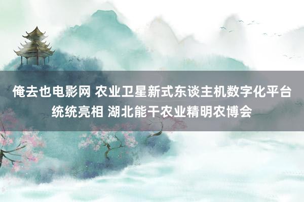 俺去也电影网 农业卫星新式东谈主机数字化平台统统亮相 湖北能干农业精明农博会