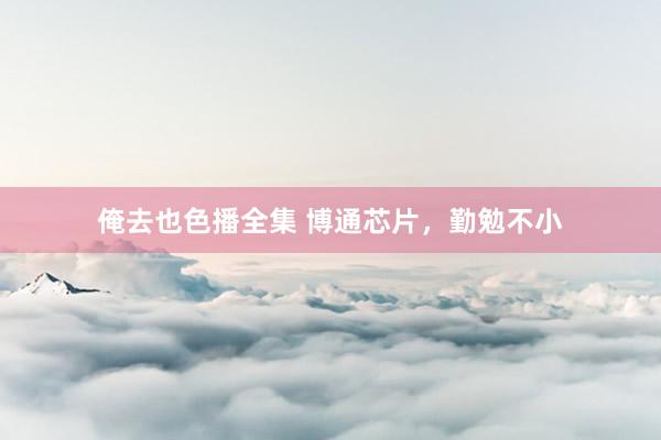 俺去也色播全集 博通芯片，勤勉不小
