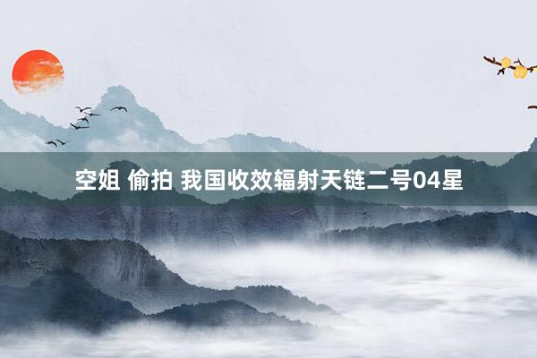 空姐 偷拍 我国收效辐射天链二号04星