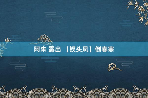 阿朱 露出 【钗头凤】倒春寒
