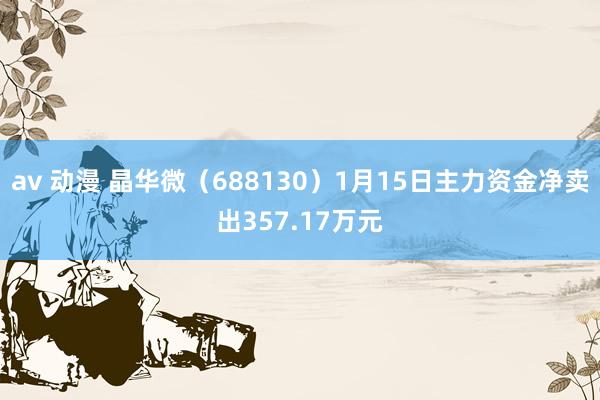 av 动漫 晶华微（688130）1月15日主力资金净卖出357.17万元