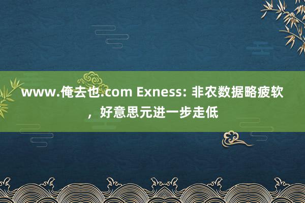 www.俺去也.com Exness: 非农数据略疲软，好意思元进一步走低