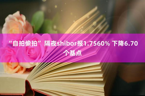 “自拍偷拍” 隔夜shibor报1.7560% 下降6.70个基点